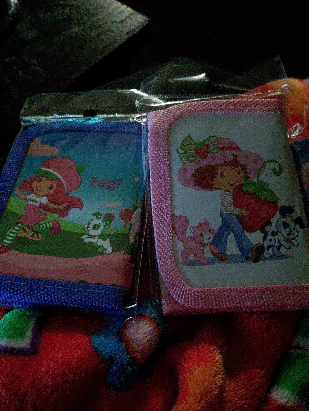 Pink Strawberry Character Kids Wallet with Zip Trim Get 3